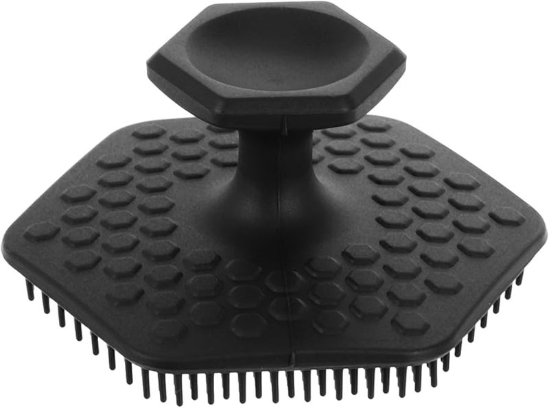 Black Silicone Facial Cleansing Brush Manual Exfoliating Scrubber For Deep Pore Cleaning - Image 1